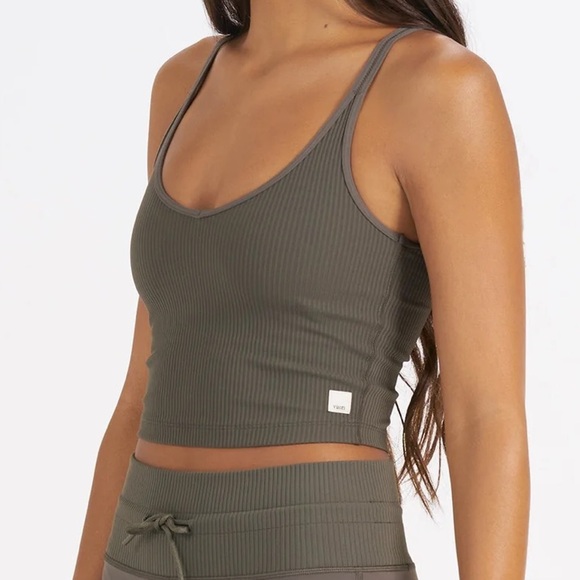 Vuori Rib Crop Tank Top size small - Picture 4 of 11